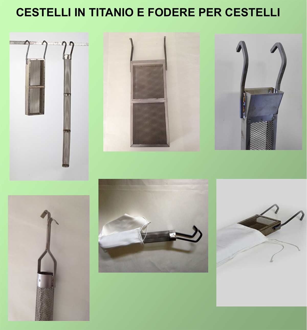 Pesaresi | Cestelli titanio fodere cestelli